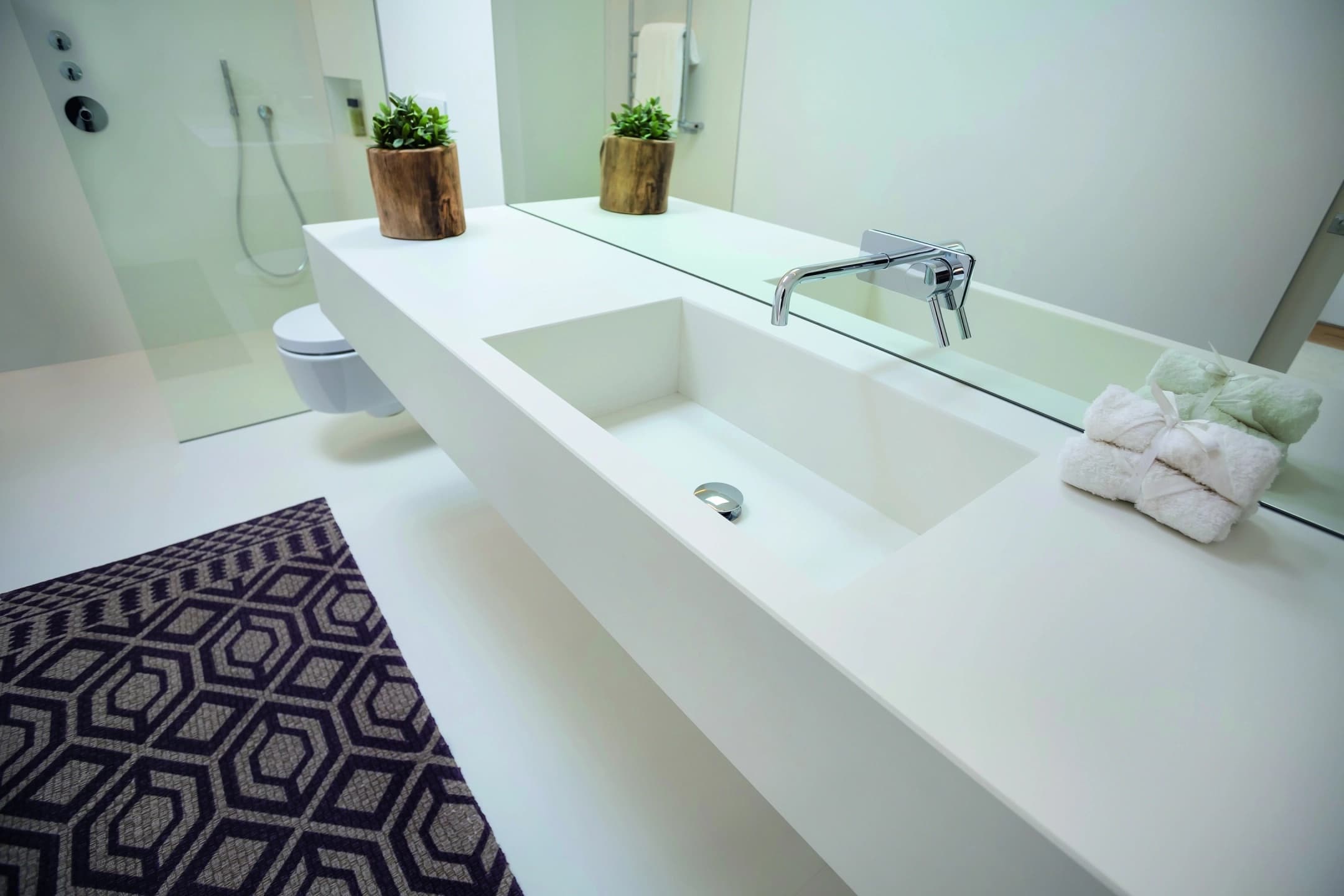 Baño de mármol instalado en Sabadell — 2